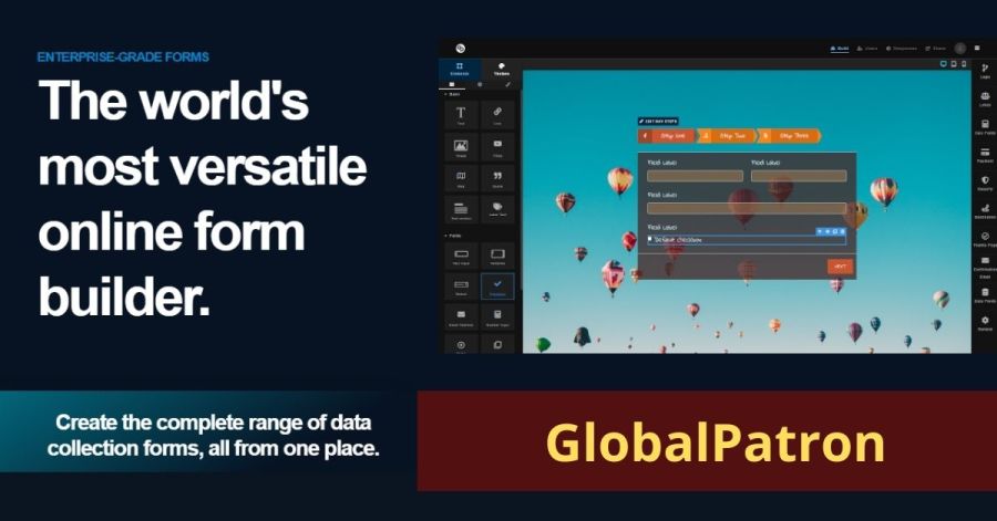 GlobalPatron: The Best Online Form Builder Software For Startups & SMBs