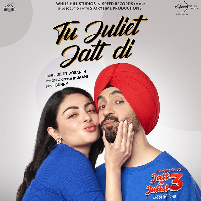 Diljit Dosanjh’s new track, “Tu Juliet Jatt Di,” from his upcoming movie “Jatt & Juliet 3,” is set for release